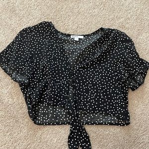 Button up crop top